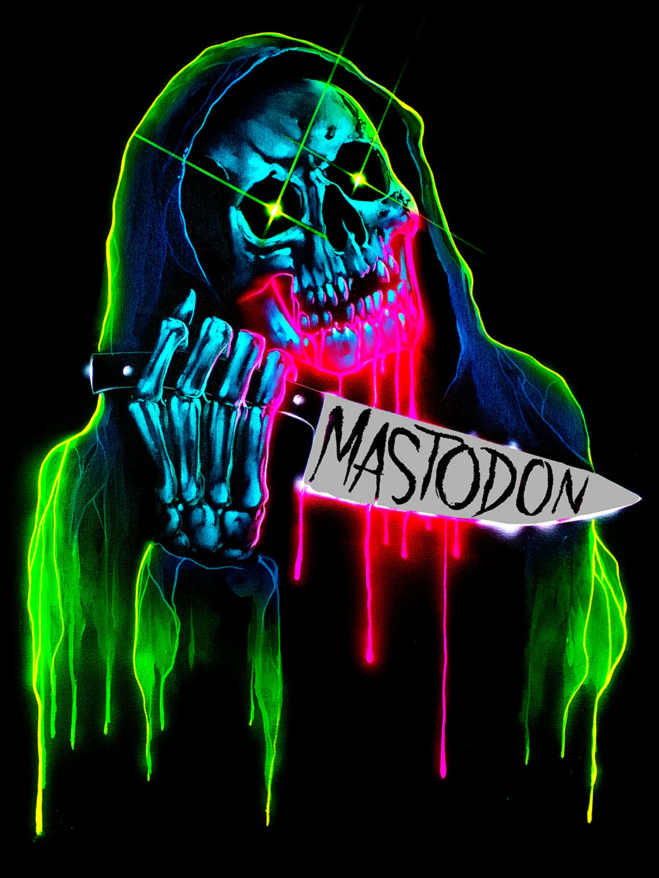Artist Series CJK Neon Reaper James Keith Foil Poster - Image 3